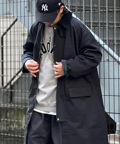 「JACKROSE」 ステンカラーコート L カーキ メンズ_画像5