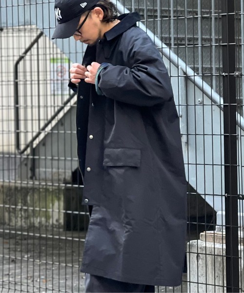 「JACKROSE」 ステンカラーコート L カーキ メンズ_画像6