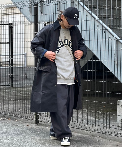 「JACKROSE」 ステンカラーコート L カーキ メンズ_画像7