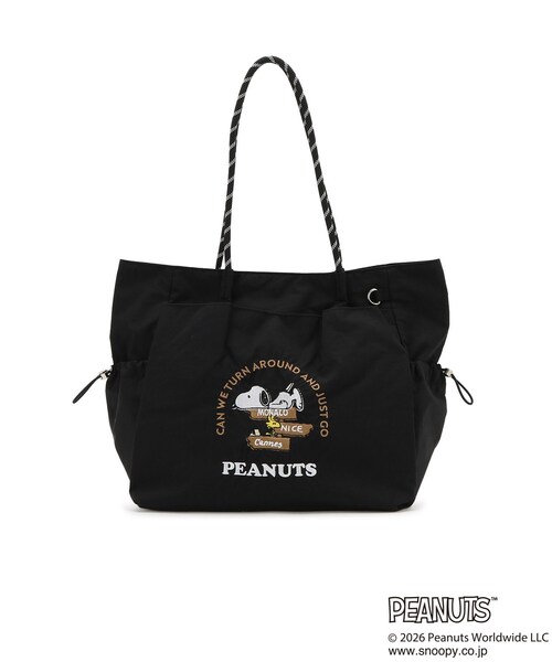 PEANUTS トートバッグ 「PEANUTS」撥水多ポケロープトート レディース