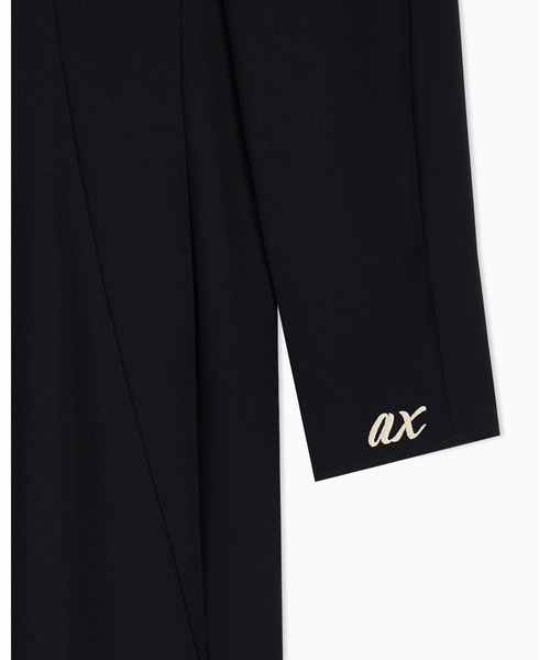 【美品】　ジョルジオアルマーニ　パーティドレス　キャミワンピース 黒 ARMANI EXCHANGE パーティードレス ワンピース 「A|X アルマーニ