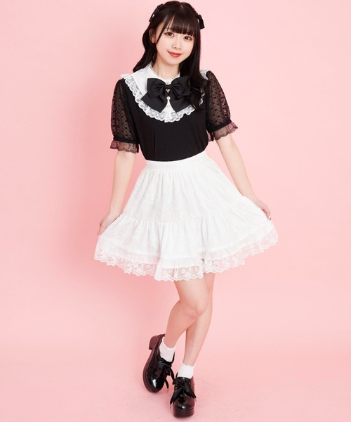「Secret Honey」 フレアスカート MEDIUM オフホワイト レディース_画像3