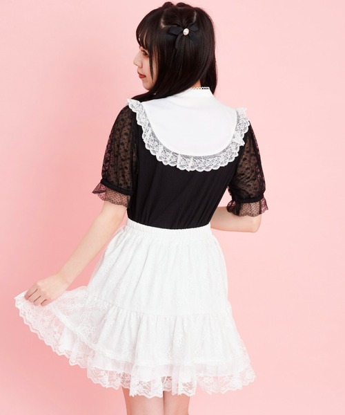 「Secret Honey」 フレアスカート MEDIUM オフホワイト レディース_画像4