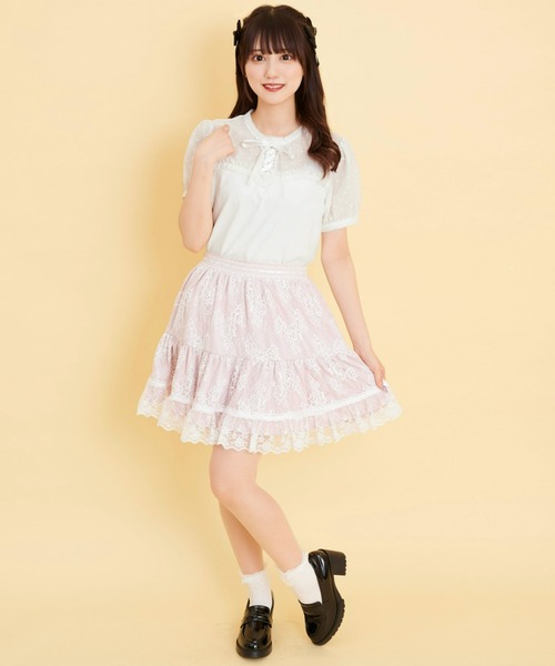 「Secret Honey」 フレアスカート MEDIUM オフホワイト レディース_画像5