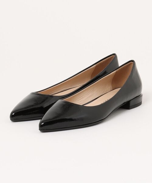 パンプス ファビオルスコー二 4996 NAPLAK NERO ローヒール ポインテッドパンプス