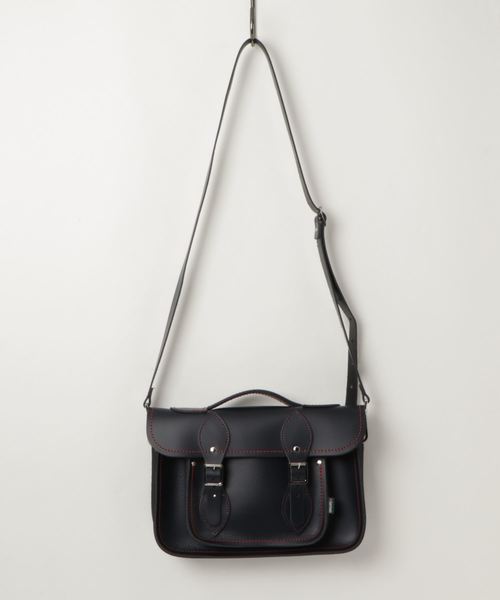 美品 ザッチェルズ サッチェルバッグ 11.5インチ 2Way シルバー金具 レザー ホワイト  ショルダーバッグ ハンドバッグ 0839【中古】Zatchels Zatchels（ザッチェルズ） ショルダーバッグ バッグ 「ザッチェルズ