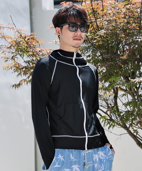 予約販売品 ラッシュガード メンズ フィンガーホール付き長袖フィットネスフロントポケットラッシュガード2 980円 Sarozambia Com