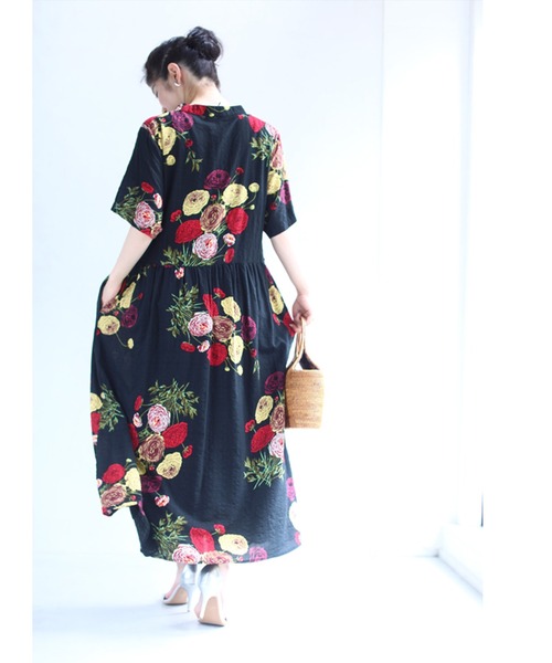 CHICWISH★花柄カシュクールラッフルワンピース☆ cawaii ワンピース 花のカシュクール風ワンピース : ZOZOTOWN