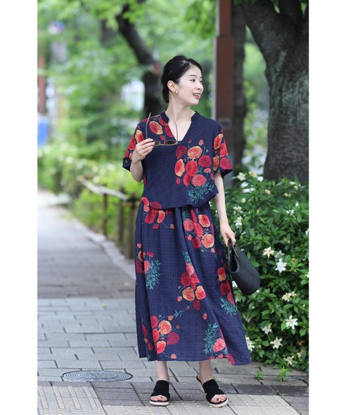 cawaii ワンピース 花のカシュクール風ワンピース : ZOZOTOWN