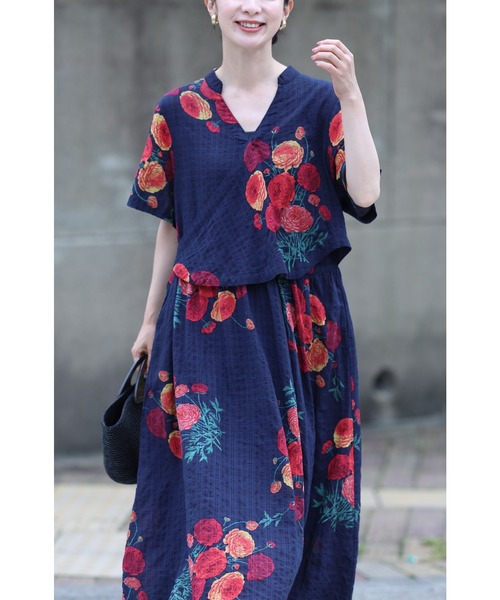 cawaii ワンピース 花のカシュクール風ワンピース : ZOZOTOWN