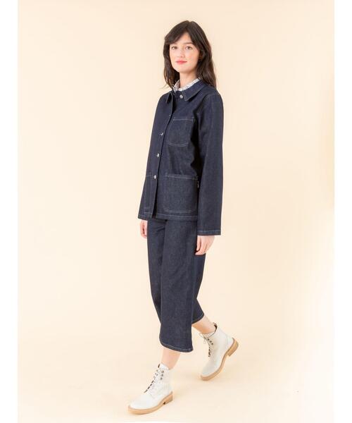 agnes b.（アニエスベー） コート アウター デニム ワークジャケット