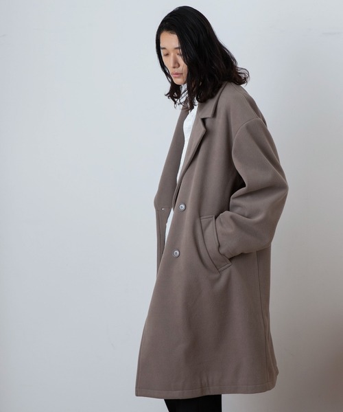 イレーヴ　チェスターコート　メルトンコート 　ダブル　カシミヤ　19AW イレーヴチェスターコートメルトンコート ダブルカシミヤ19AW