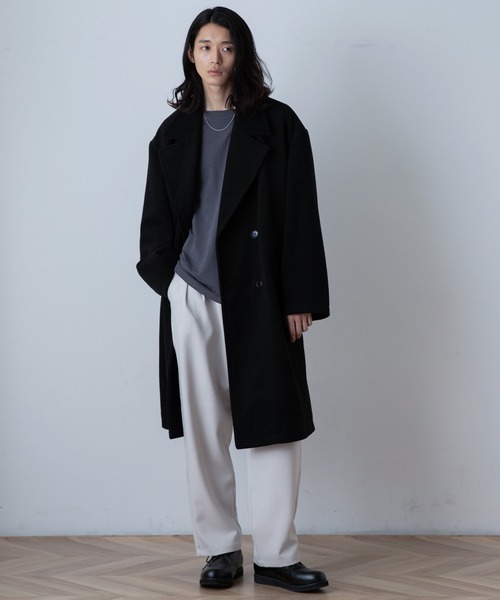THE STANDARD チェスターコート コート WEGO/ニットメルトンダブル