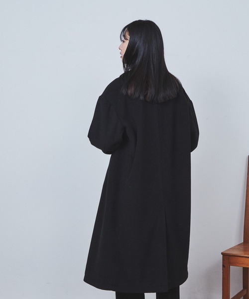 THE STANDARD チェスターコート コート WEGO/ニットメルトンダブル