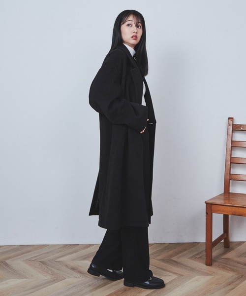 THE STANDARD チェスターコート コート WEGO/ニットメルトンダブル