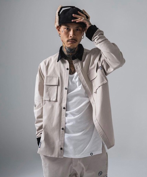 Resurrection 水色 Mサイズ シャツ RESURRECTION HANDMADE distressed triple-stitch denim shirt