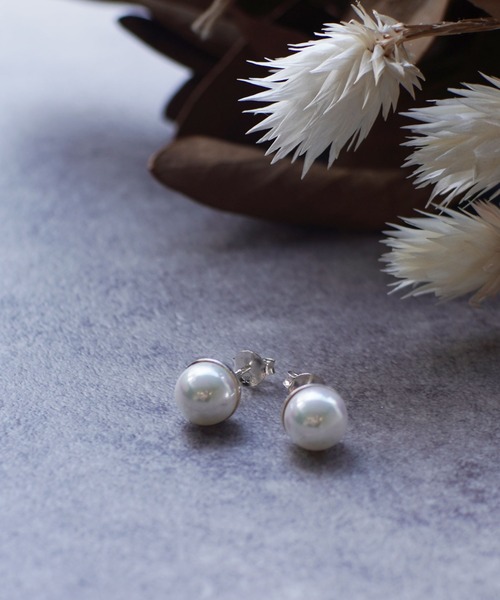 ピアス 「 Az / アズ 」 HALF PEARL EARRINGS レディース_2