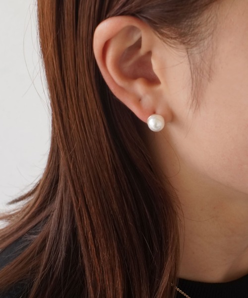 ピアス 「 Az / アズ 」 HALF PEARL EARRINGS レディース_3