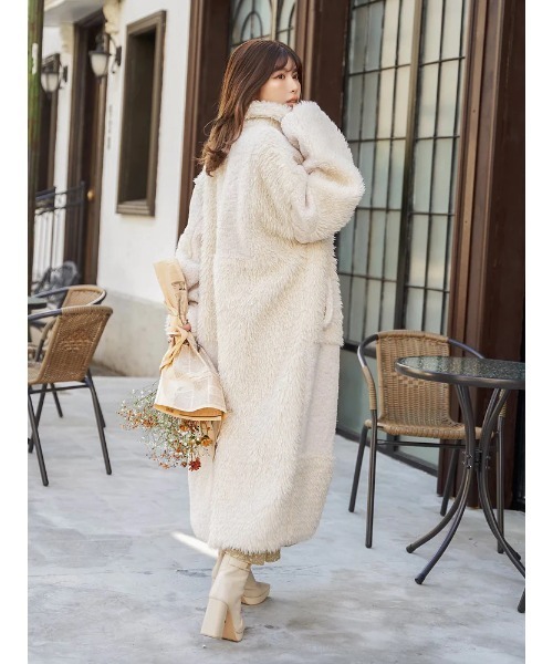 Darich モッズコート コート ミックスボアコクーンコート レディース 