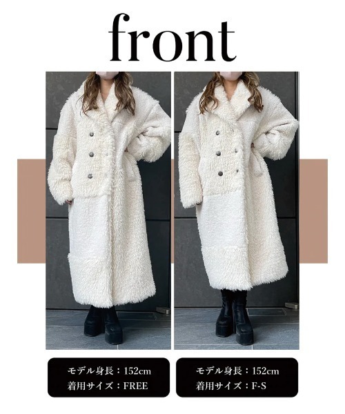 Darich モッズコート コート ミックスボアコクーンコート レディース 