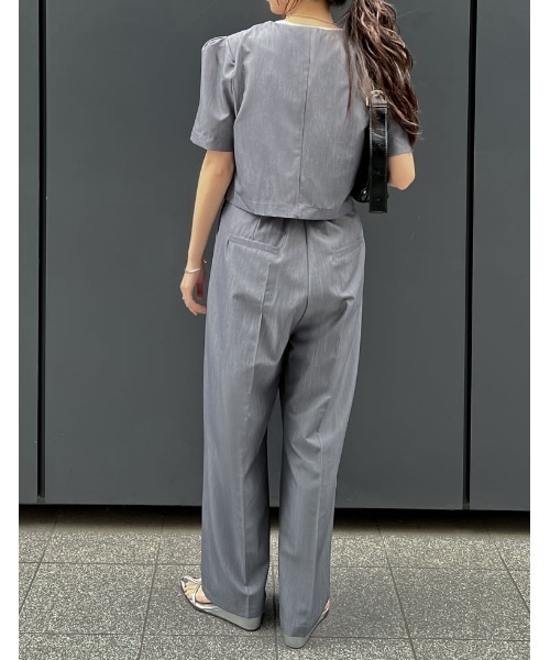 パフスリーブ ジャケット＆パンツ セットアップ スーツ ssa8083a_01.jpg