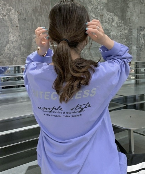 SHEENA（シーナ） tシャツ VATECORESSロゴオーバーサイズロンT