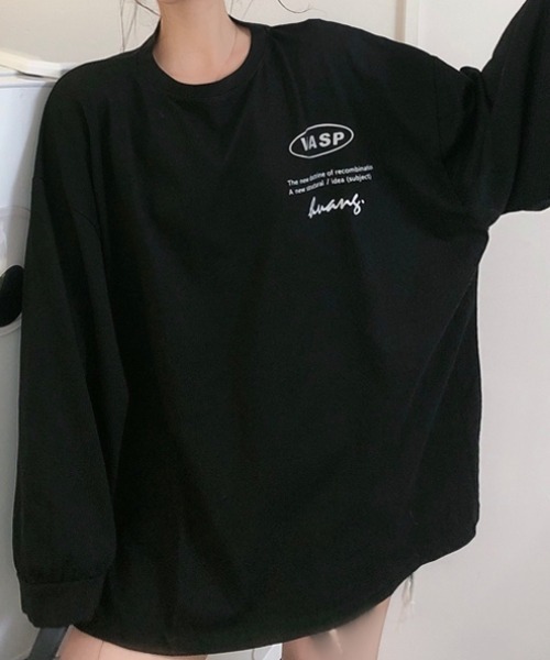 SHEENA（シーナ） tシャツ VATECORESSロゴオーバーサイズロンT