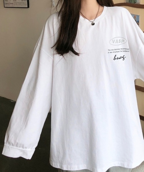 SHEENA（シーナ） tシャツ VATECORESSロゴオーバーサイズロンT