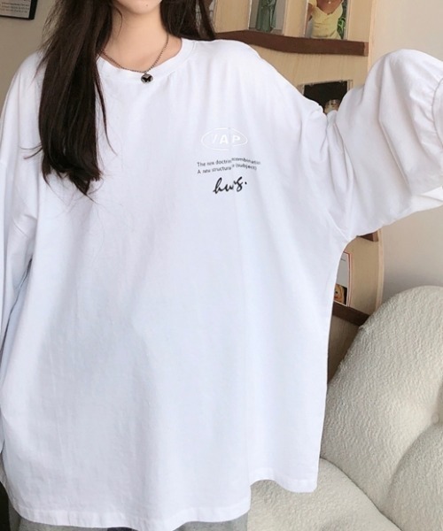 SHEENA（シーナ） tシャツ VATECORESSロゴオーバーサイズロンT