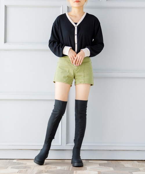 attagirl ブーツ 厚底ストレッチニーハイブーツ レディース