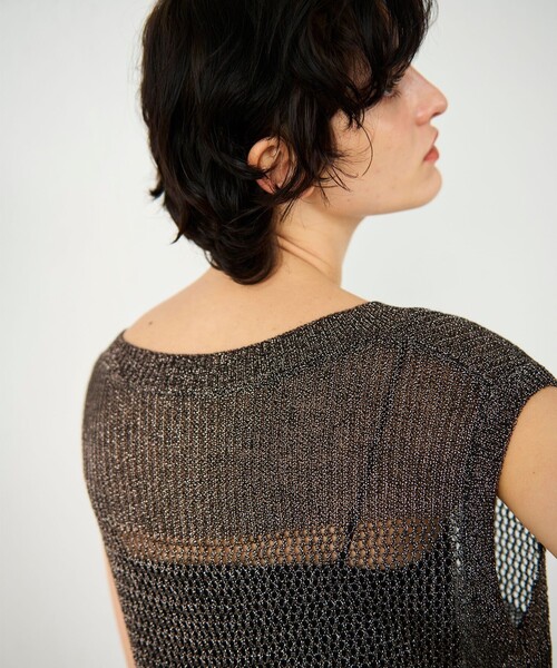GRACE CONTINENTAL ニット セーター ラメメッシュニットトップ