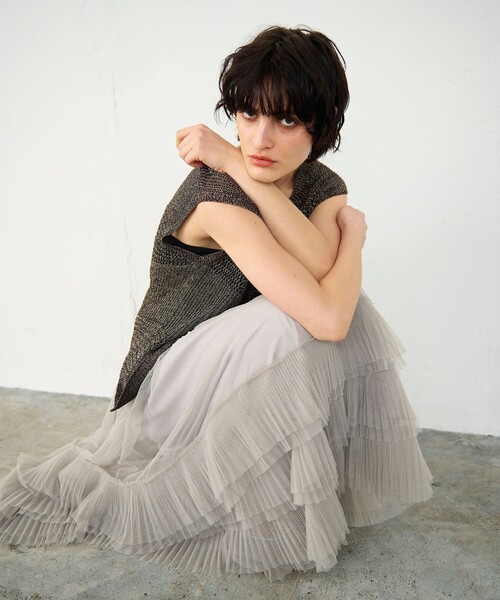 ニット セーター メッシュレースニットトップ レディース trim_ofgrc_itemb5705e36d33a11e