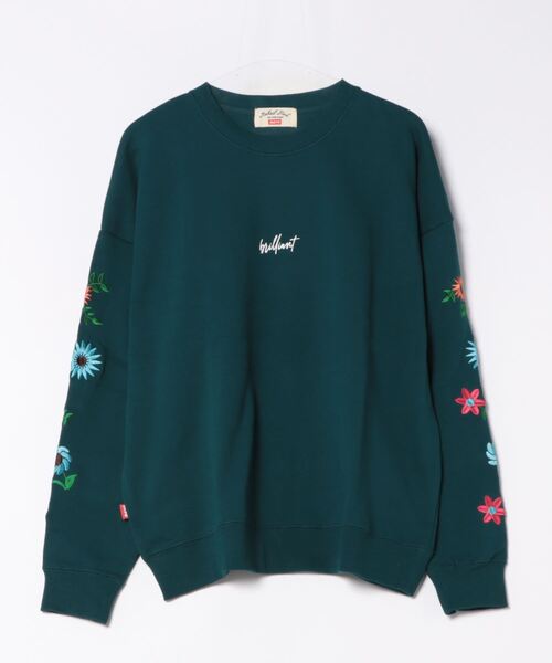 トレーナー スウェット とり刺繍裏毛ビックトレーナー レディース トレーナー スウェット ヴィンテージ刺繍スウェット レディース