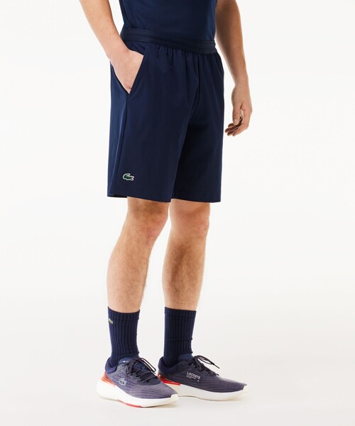 LACOSTE メンズショート、ハーフパンツ（色：ブラック系）｜ボトムス