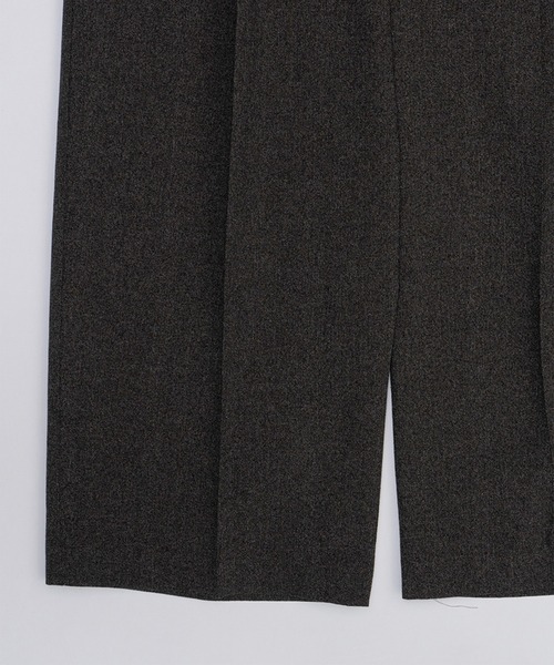 ワイドパンツ スラックス パンツ メランジタックボリュームパンツ / Melange Tuck Voluminous Pants レディースの画像