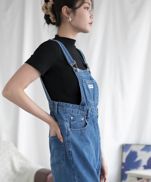 aimoha（アイモハ） サロペット オーバーオール カジュアルデニム