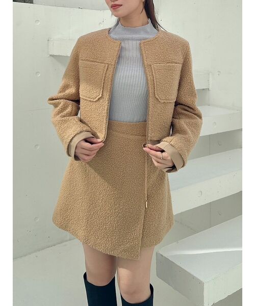 dazzlin（ダズリン） ジャケット ノーカラージャケット コンパクト