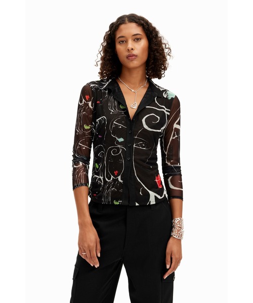 Desigual ブラウス シャツ Desigual ブラウス シャツ ウォーターカラーフラワー レディース