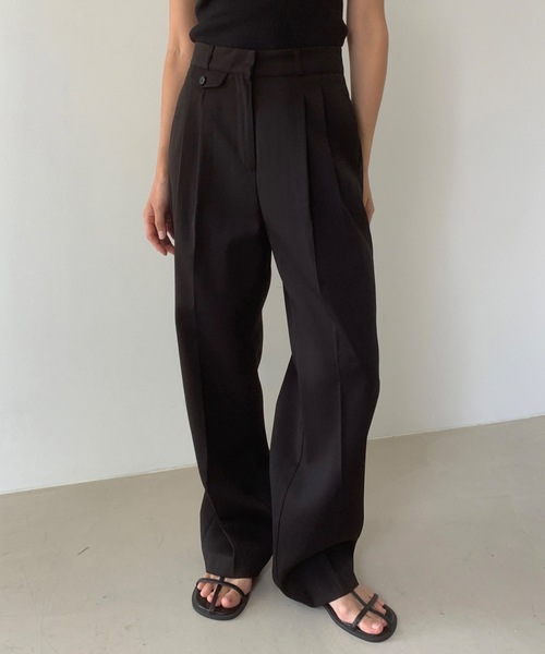 Didot.showroom ワイドパンツ スラックス パンツ ポケットデザイン