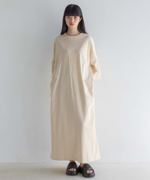 KOJI ATELIER ウォッシャブルワンピース L】【ウォッシャブル】【着回しで活躍！】ウールライク