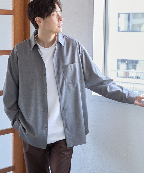 LAKOLE（ラコレ） シャツ スムースTRイージーケアシャツ / 131842