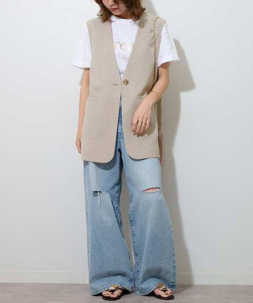 ライトオックスノーカラージレ JOURNAL STANDARD relume ベスト 「追加」ライトオックスノー
