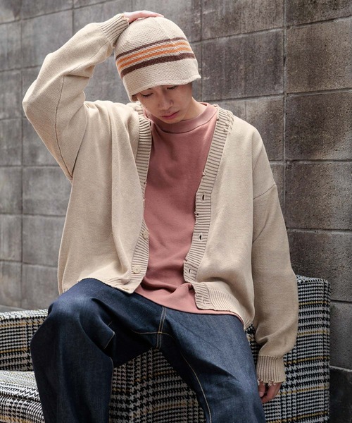 niko and…（ニコアンド） 帽子 ハット コットンラインクラッシャー