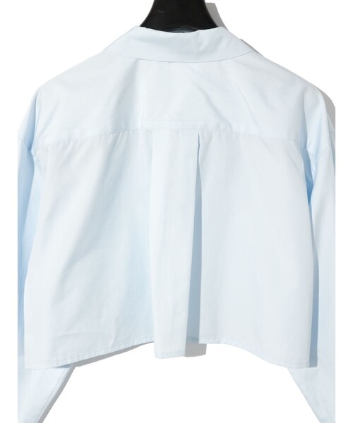 MIDIUMISOLID ブラウス シャツ for Ladies クロップドワイド