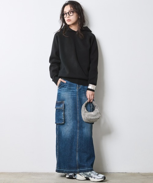 CHIC STYLE（シックスタイル） パーカー ニットパーカー 「大きい