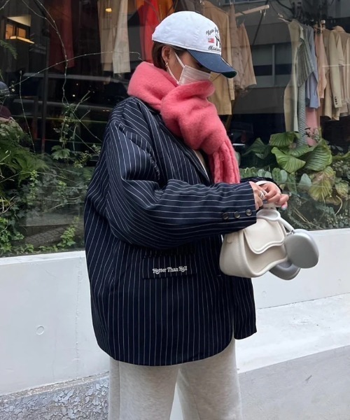 HTH コート アウター pin stripe jacket レディース : ZOZOTOWN