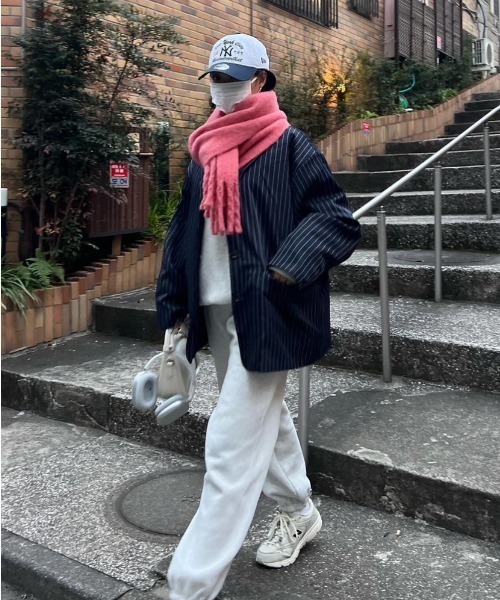 HTH コート アウター pin stripe jacket レディース : ZOZOTOWN