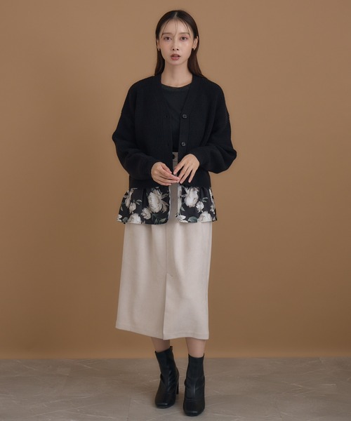 ニット セーター 「KATHARINE ROSS」ローズプリントドッキングカーディガン レディース KATHARINE ROSS ニット セーター 「KATHARINE ROSS」ローズ