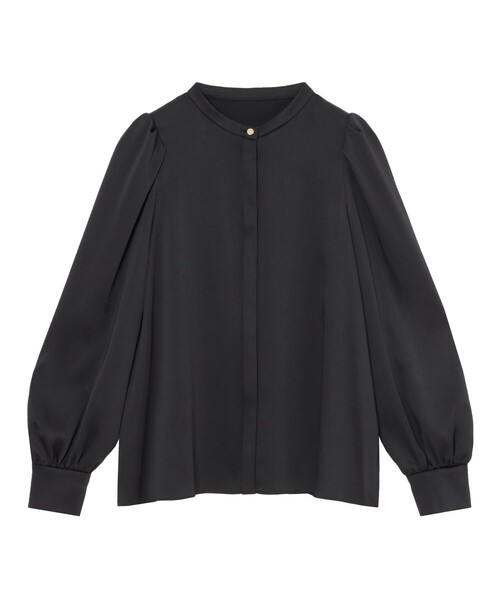 ブラウス シャツ ハンマーサテンパフ袖ブラウス レディース ANAYI ブラウス シャツ ハンマーサテンパフ袖ブラウス