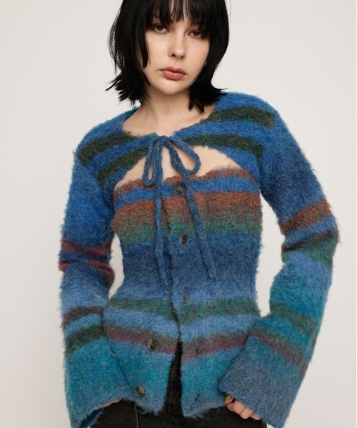 ニット セーター GRADATION BOUCLE 2P TOPS グラデーション ブークレ 2ピー トップス レディース